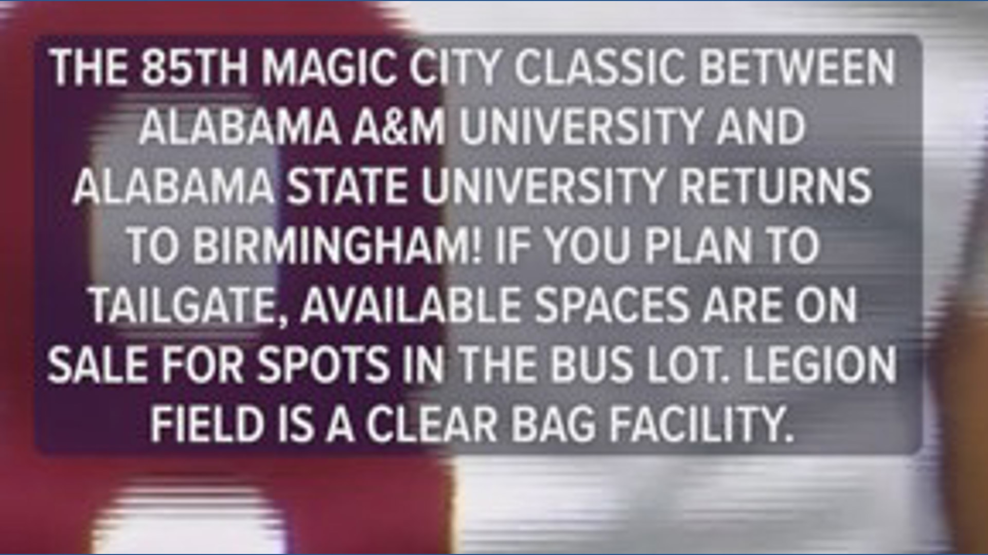 85th Magic City Classic returns!