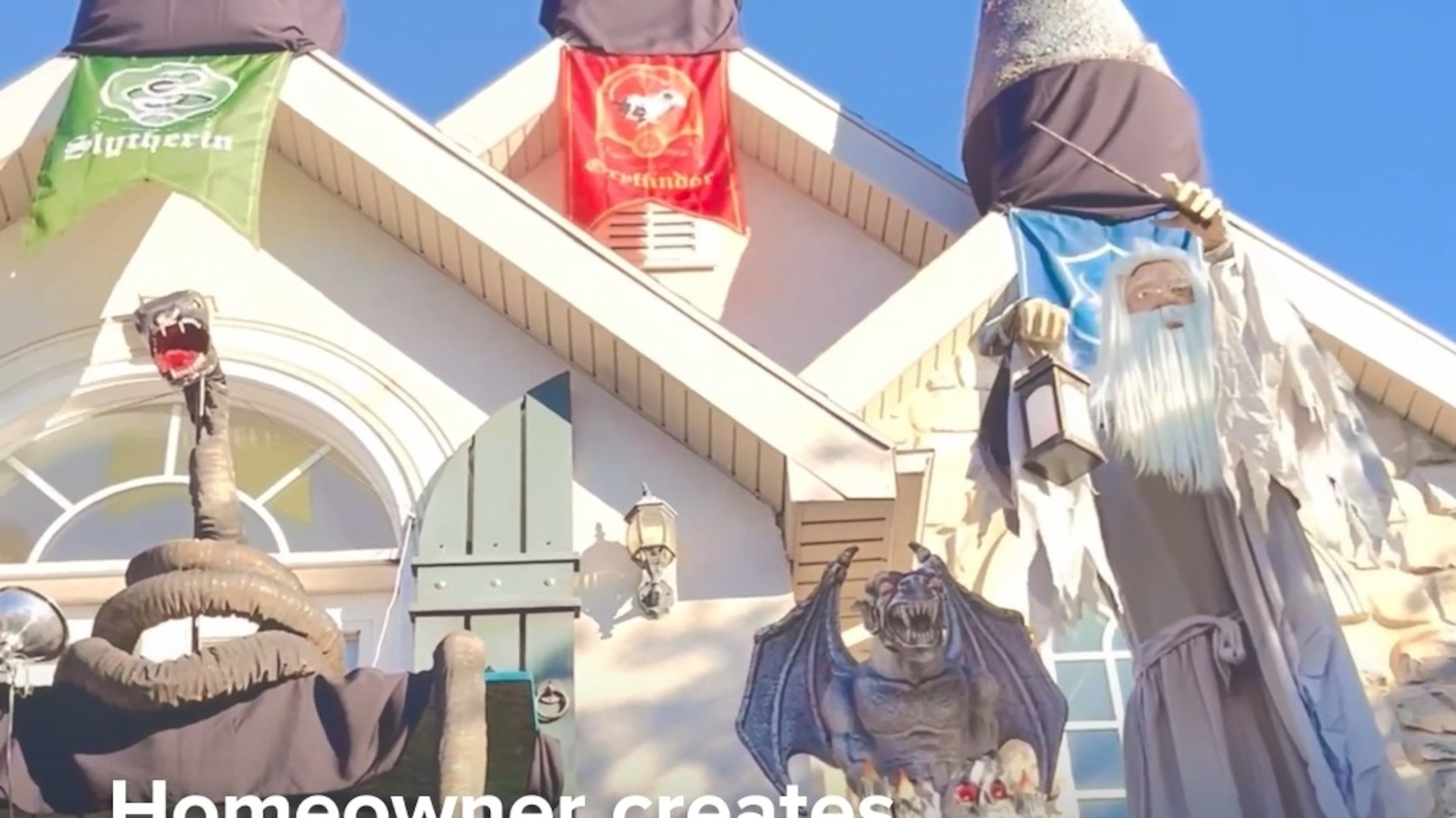 Homeowner creates elaborate Harry Potter themed Halloween display in Utah