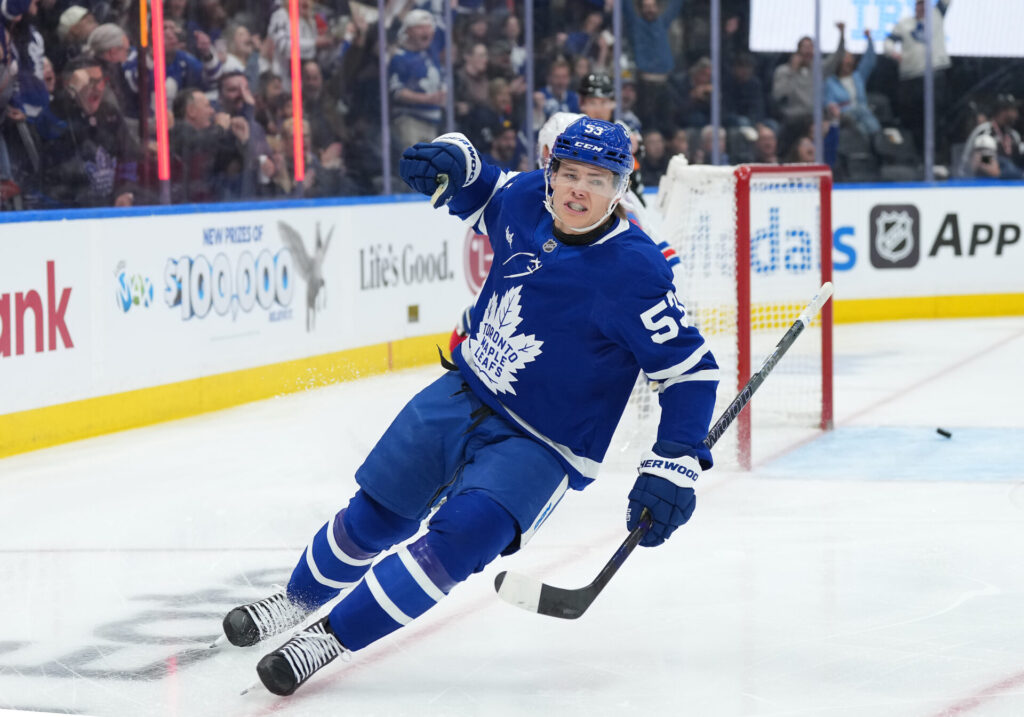 Maple Leafs’ Easton Cowan impresses Gavin McKenna with his development ...