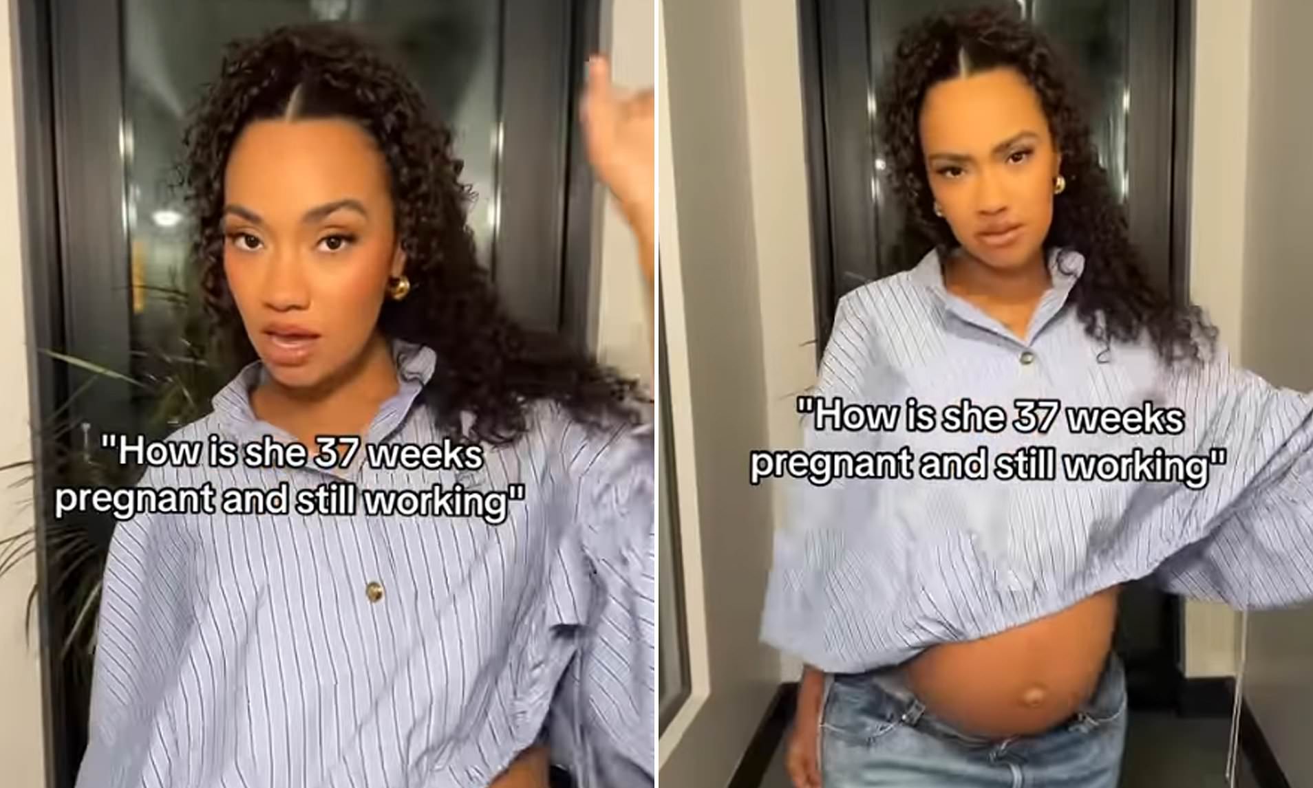 Leigh-Anne Pinnock shows off her 37-week baby bump as fans question ...