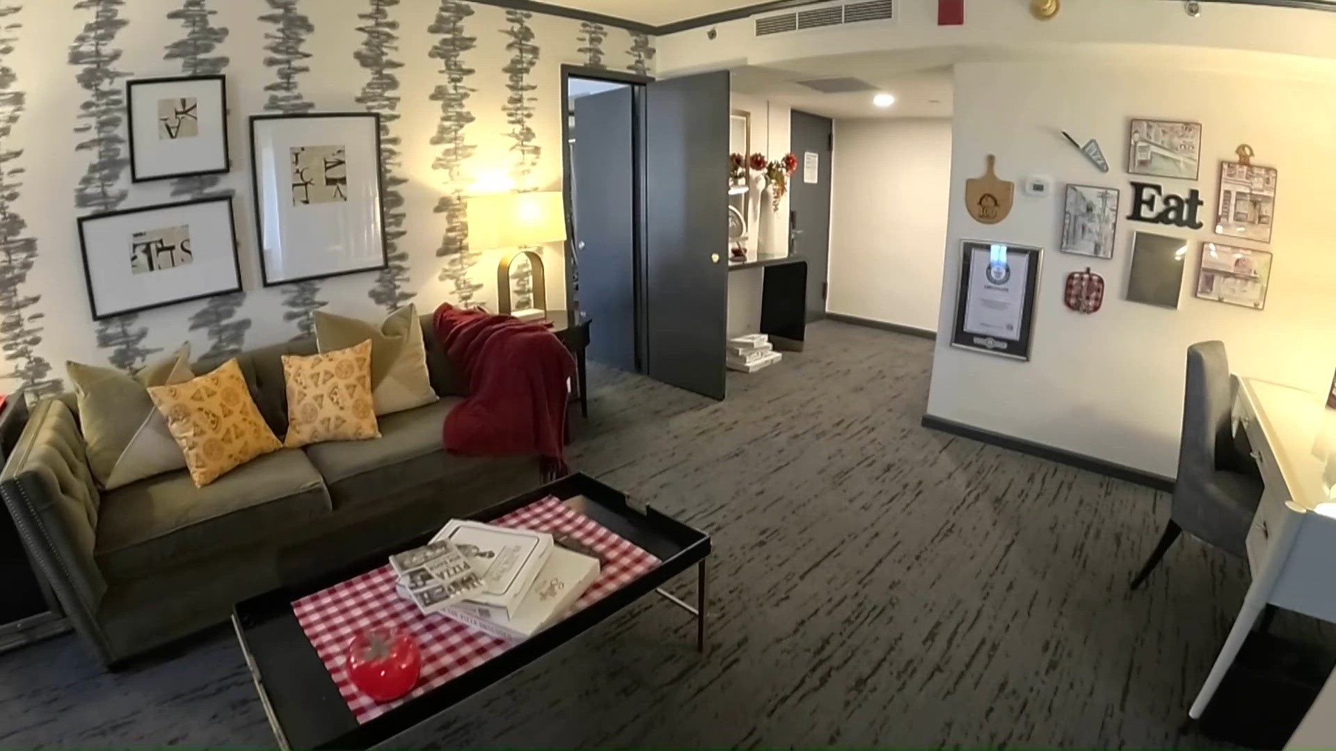 Omni-Hotel's pizza-themed suite celebrates New Haven's culinary tradition