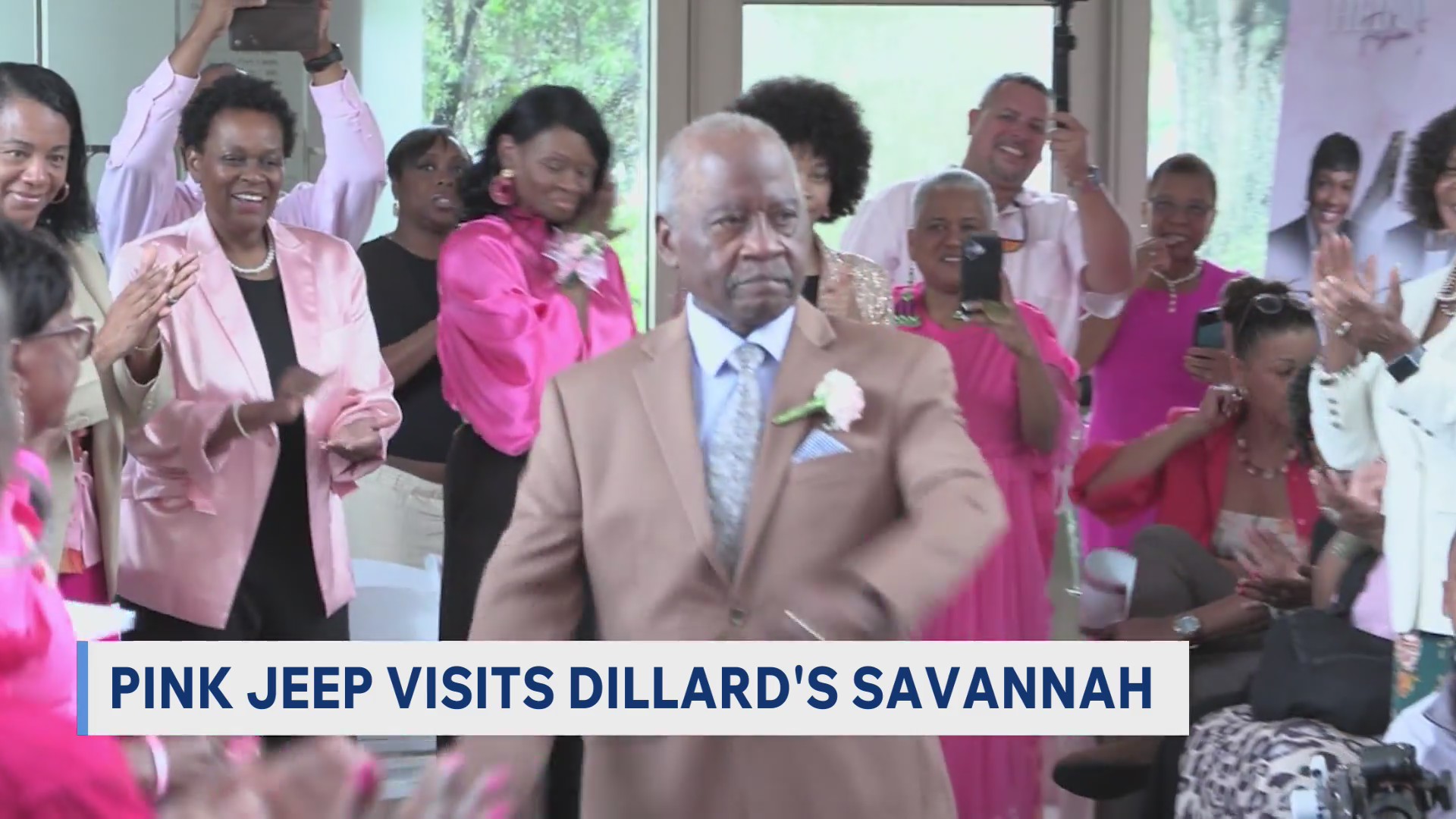 Pink Jeep visits Dillard's Savannah