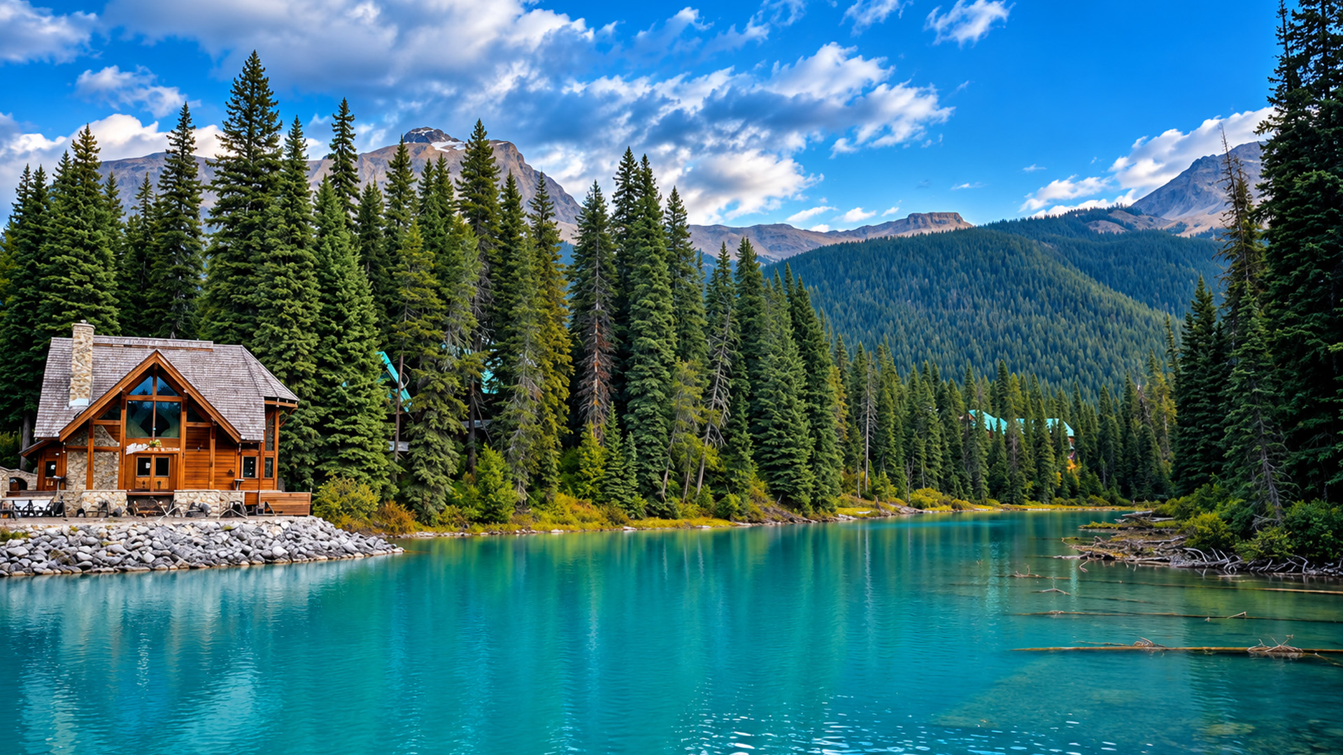What makes this forest lake look so pristine?