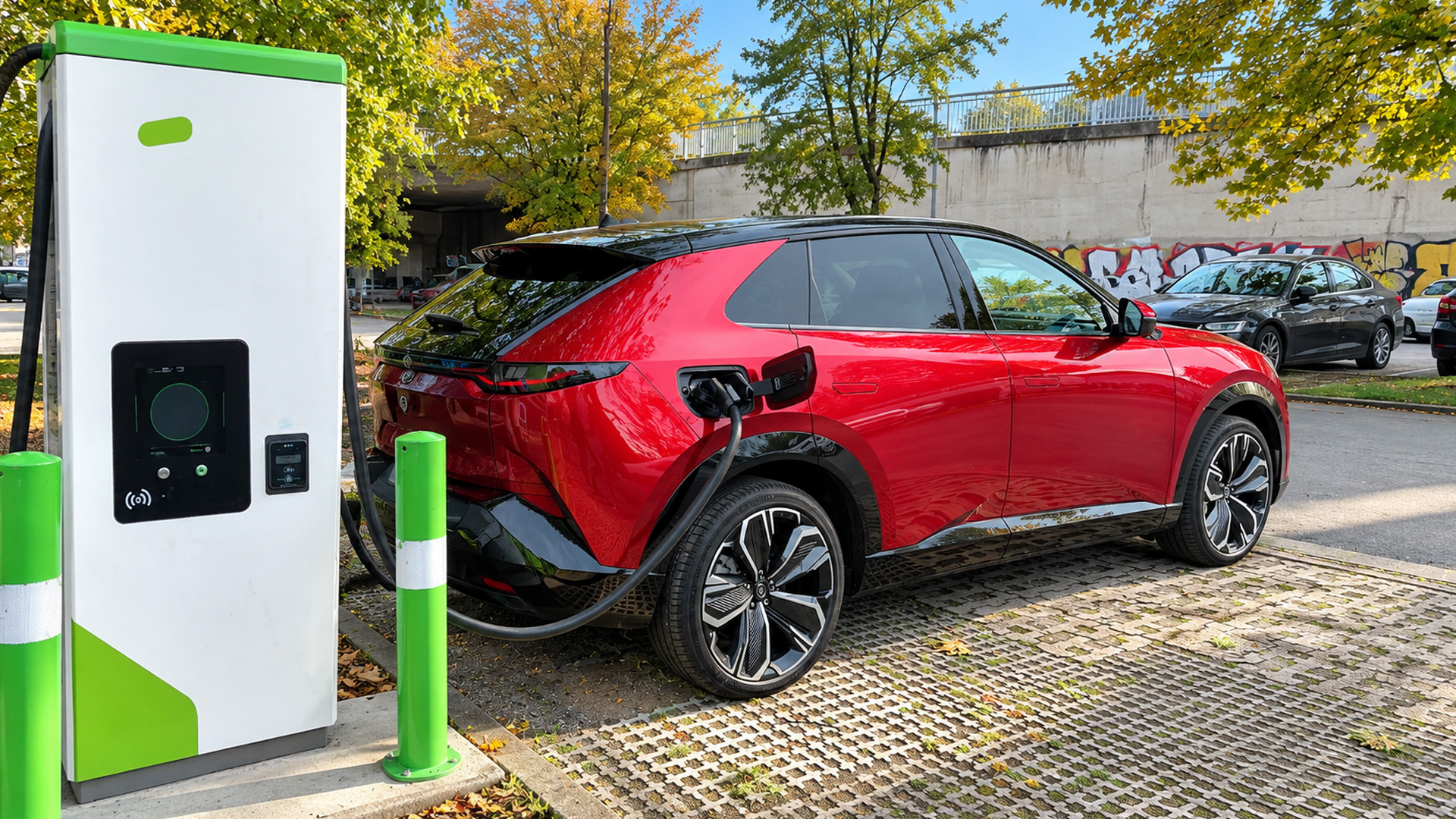Mazda CX-6e Takumi carga del 10 al 80 % en 24 minutos