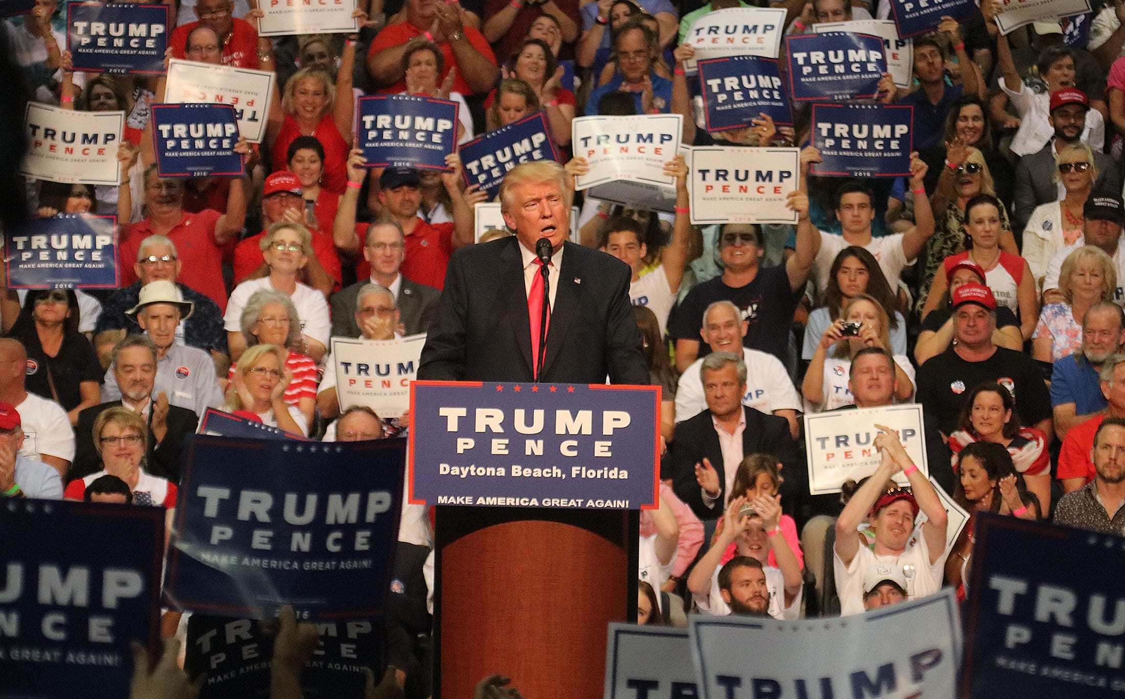 Donald Trump Daytona Beach rally marks his 4th political career visit