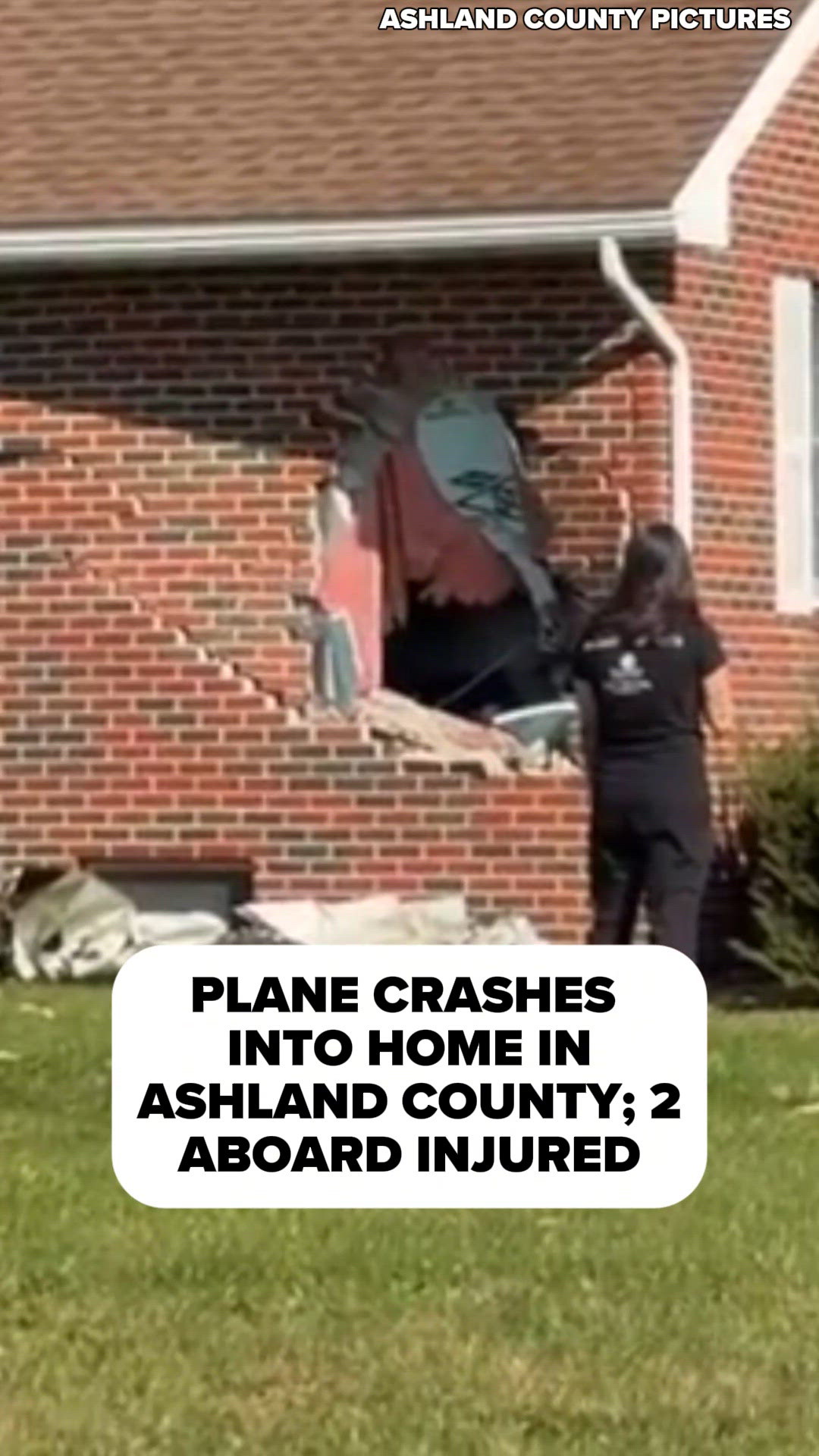 Small plane strikes Ashland County home after hitting cornfield