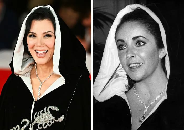 Kris Jenner called 'desperate' for wearing Elizabeth Taylor's Scorpio ...