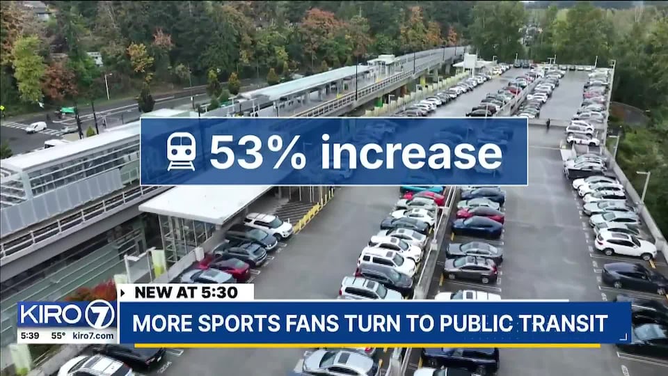 More Seattle sports fans using public transit for home games