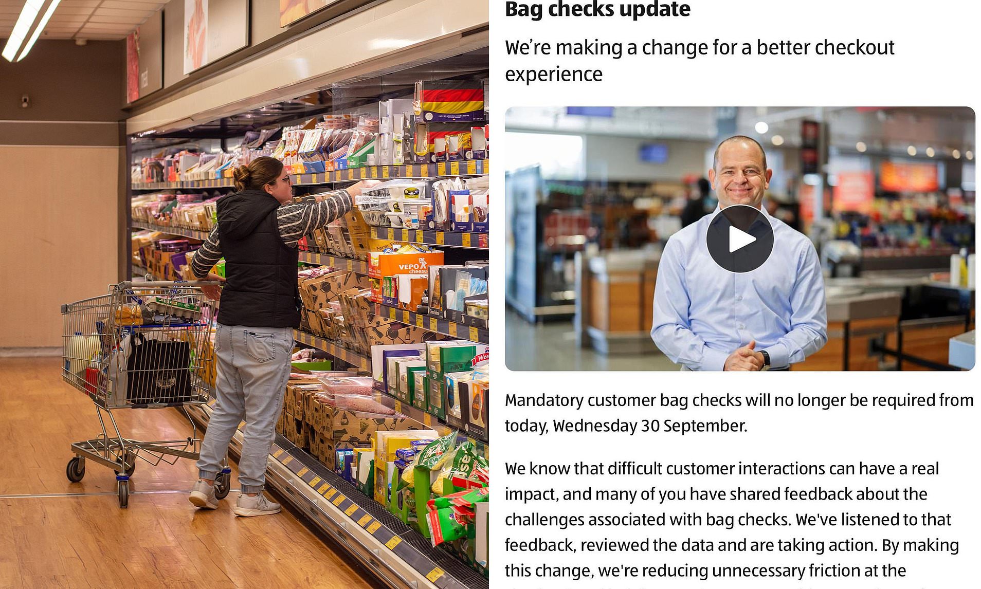 Aldi quietly makes massive change to controversial bag check rule