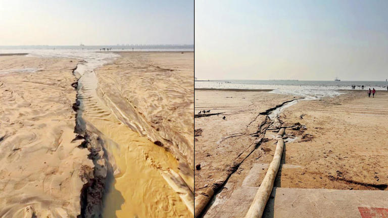 Mumbai: Alleged construction discharge raises concern over Juhu beach ...