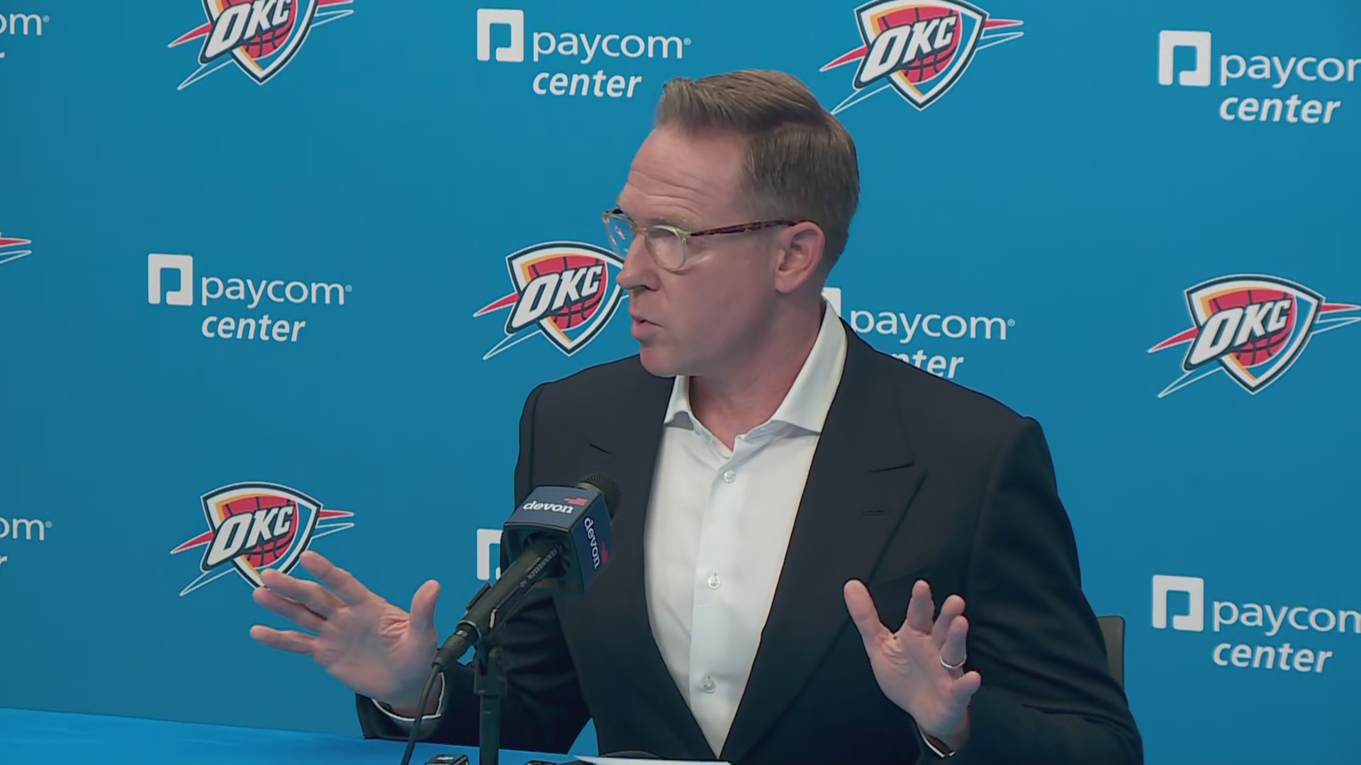 Thunder news conference on recent injuries