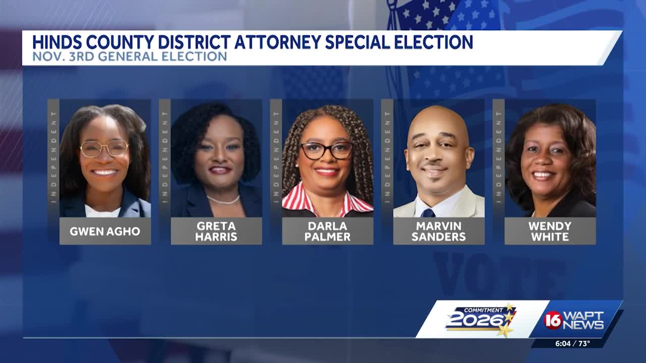 Five candidates hope to become Hinds County DA