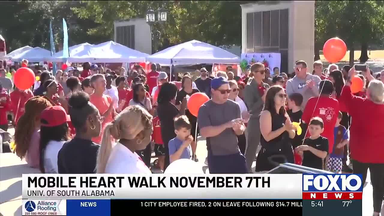 Mobile Heart Walk set for Nov. 7 at USA’s Mitchell Center