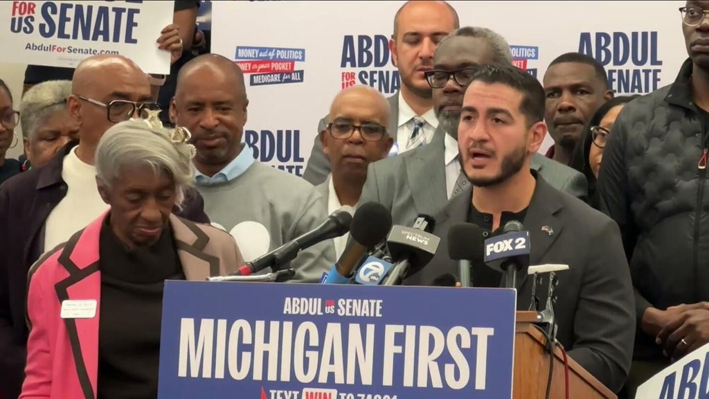 Abdul El-Sayed joins city and union leaders at Detroit rally