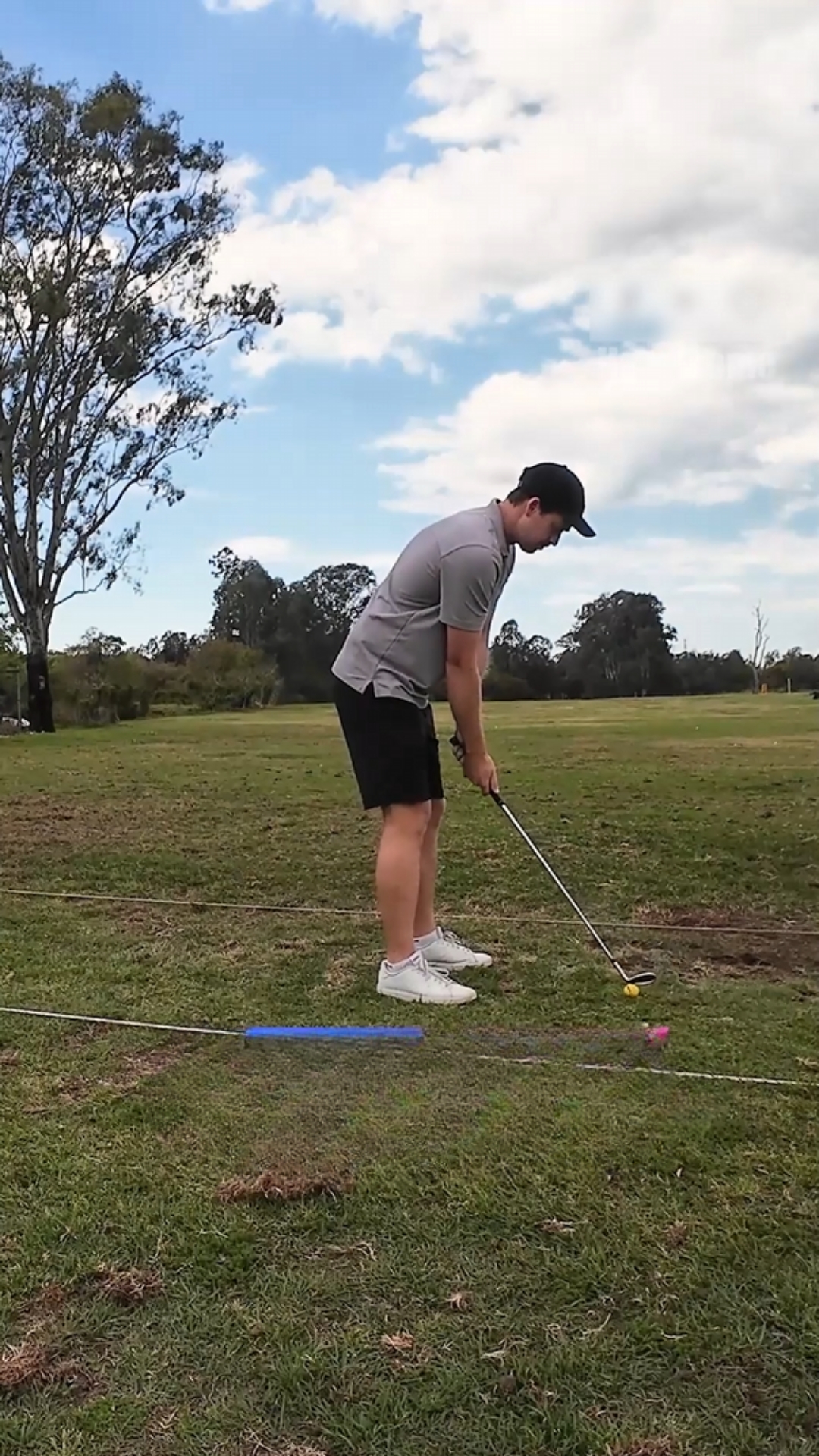 Golfer’s practice session interrupted by swooping magpies in Australia