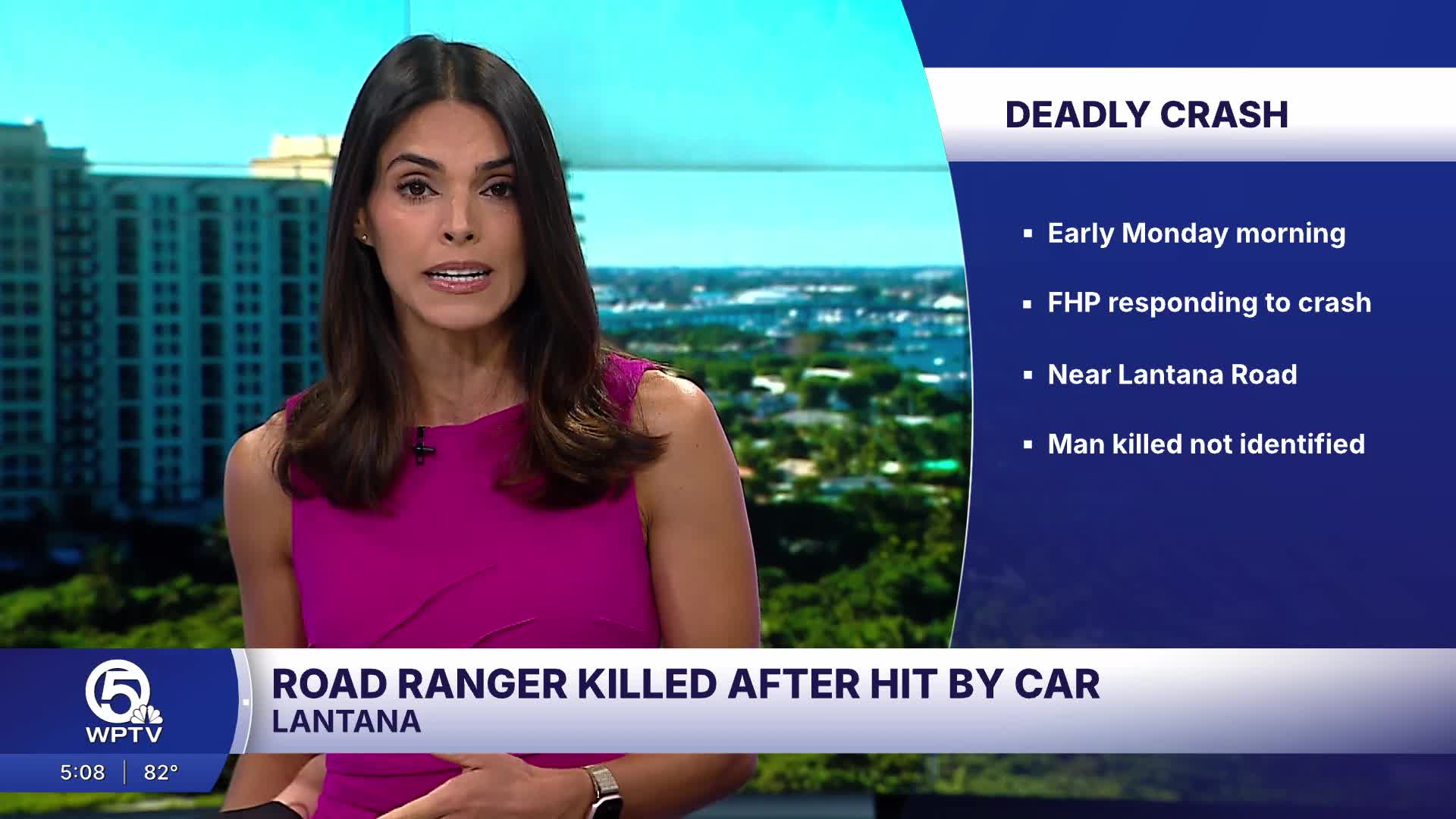 Road ranger hit, killed on I-95 in Lantana