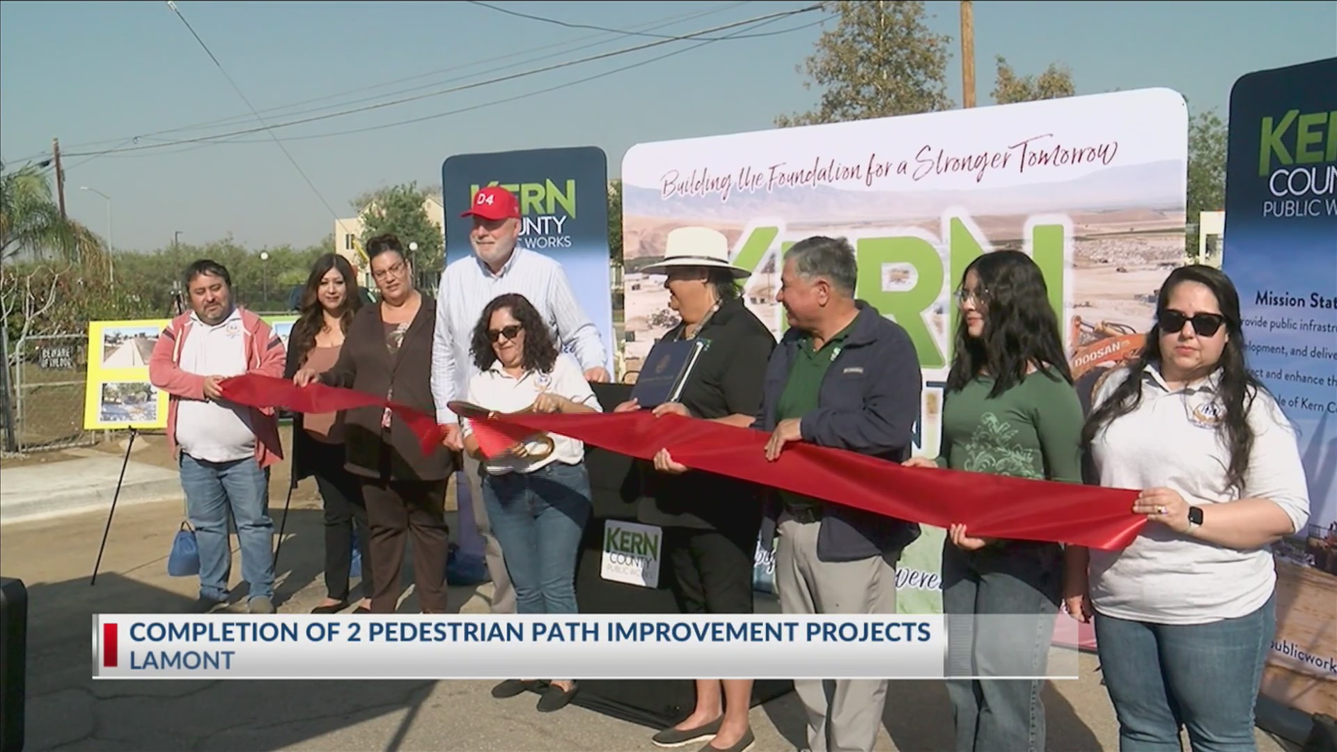 Completion of 2 pedestrian path improvement projects in Lamont