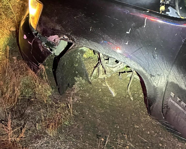 Man drives car missing front wheel at nearly 100 mph away from deputies
