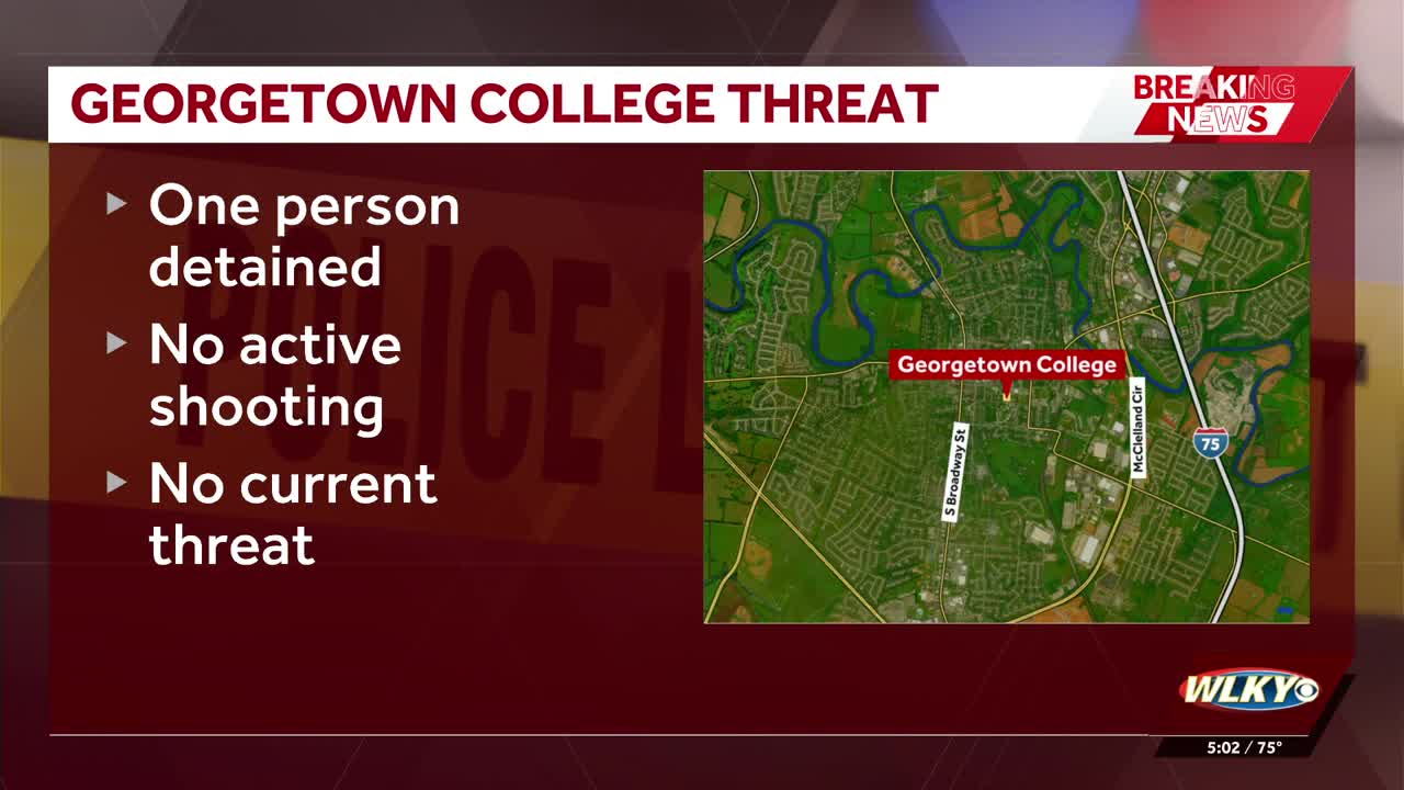 Person detained after threat at Georgetown College