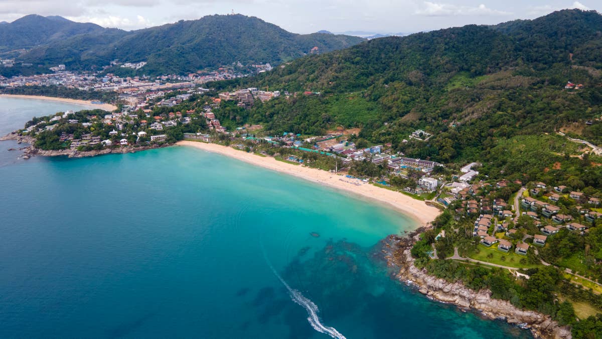 Sudden flash floods lock down a top Phuket tourist zone