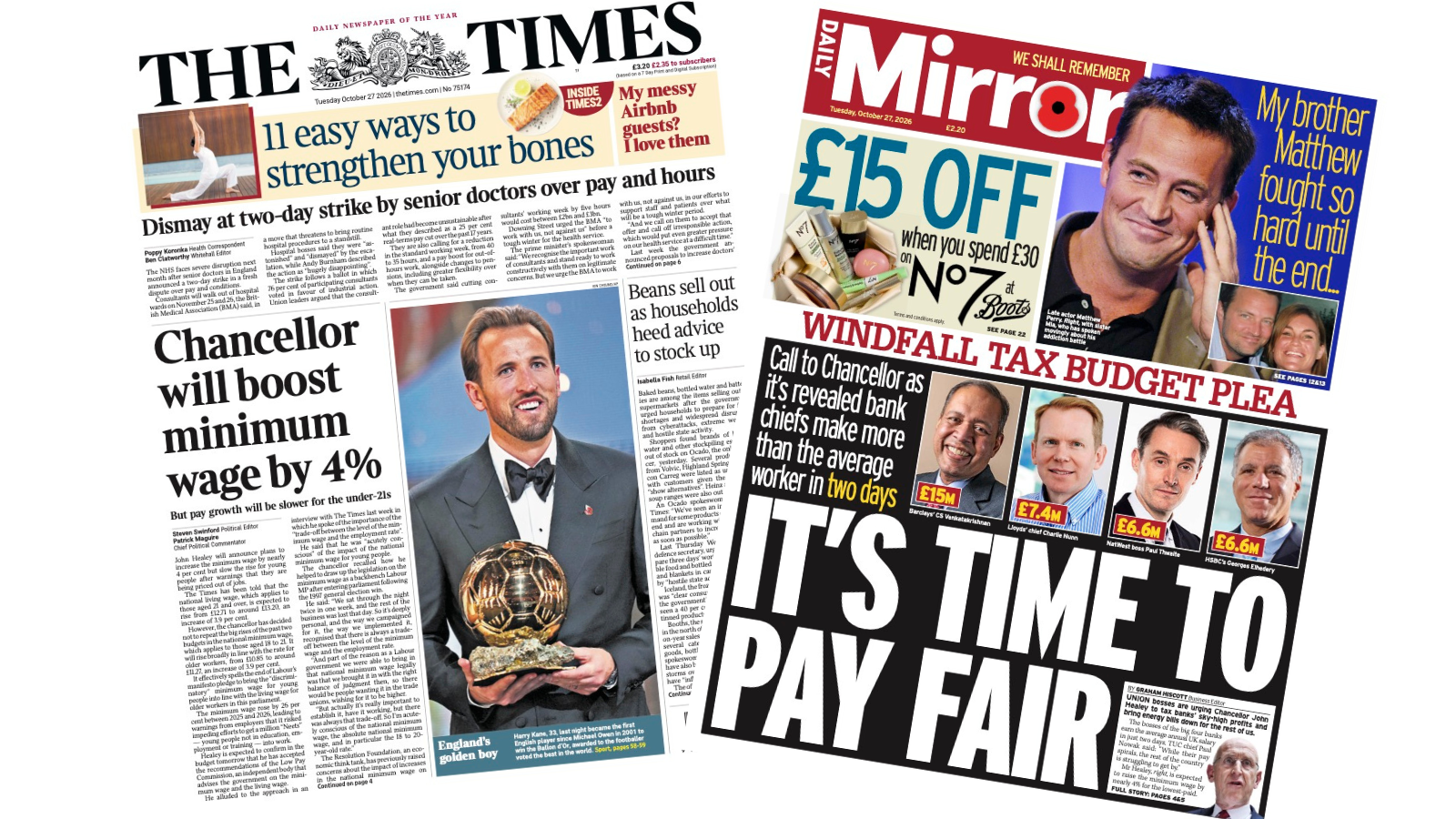 'England's golden boy' Kane and 'time to pay fair'