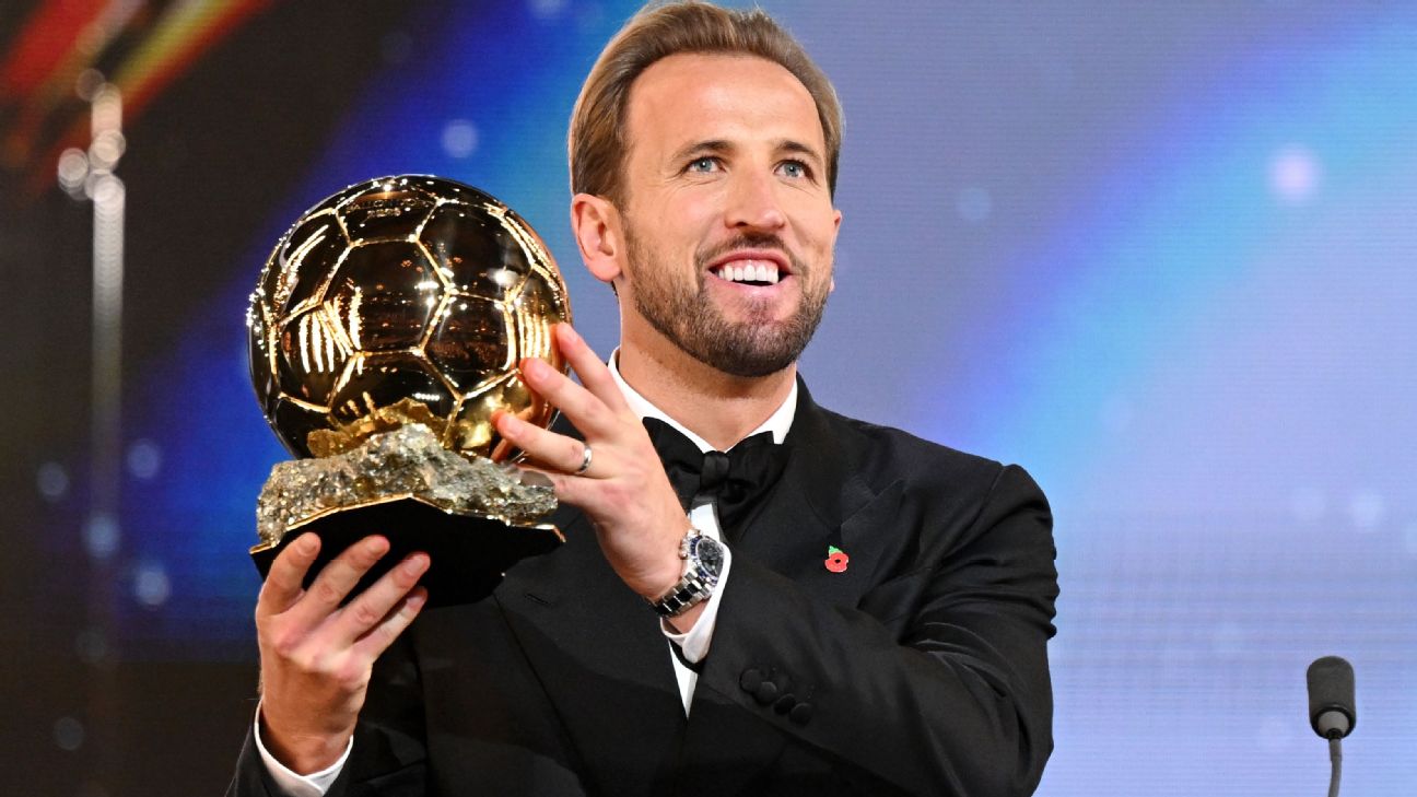 Harry Kane wins 2026 Ballon d'Or ahead of Kylian Mbappé, Lamine Yamal; first Englishman in 25 years
