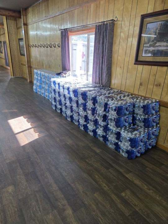 Boil water before using: Flooding wipes out some utilities