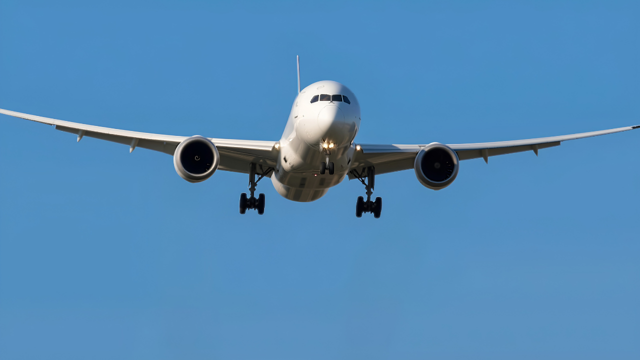 Heavy jets land at San Diego International Airport