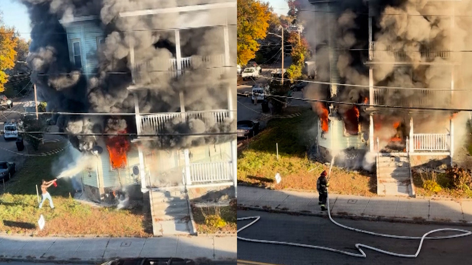 Residents escape fire through window of Brockton building