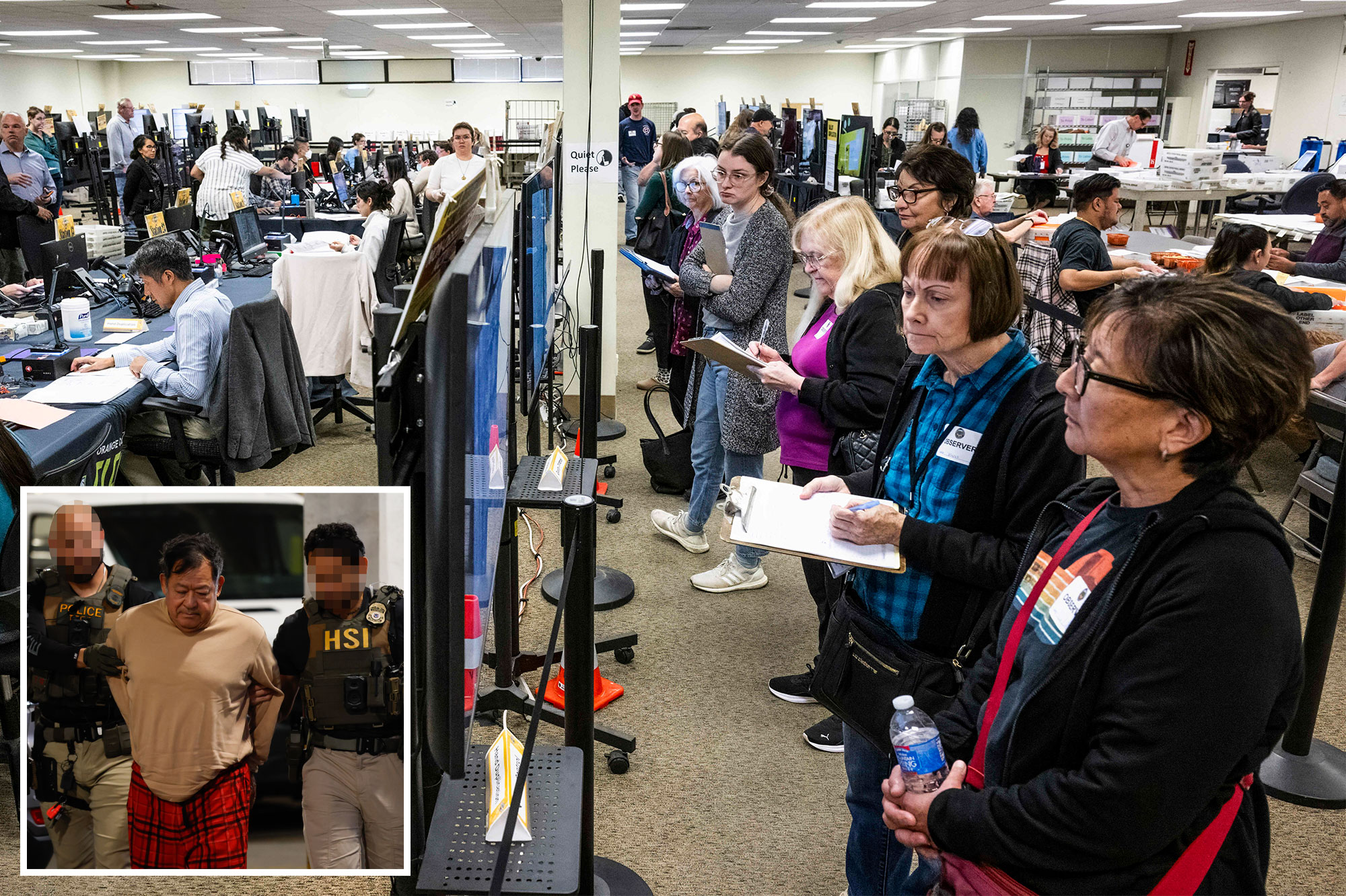 Federal election monitors swarm California to face off with Democrat ...