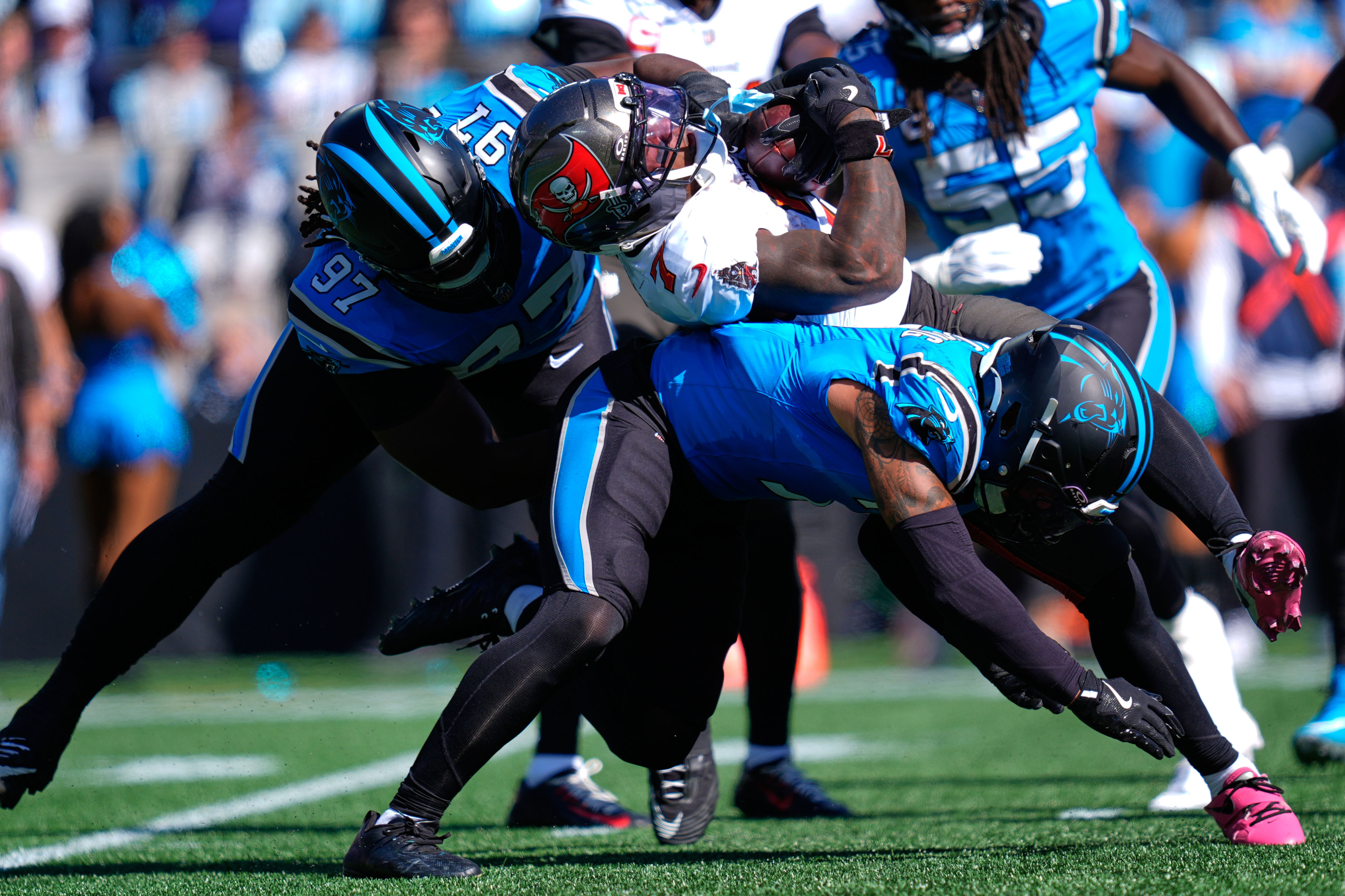Panthers' run defense springs a leak again against Tampa Bay with ...