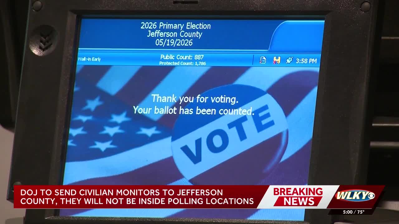 DOJ sending civilian monitors to polls in Jefferson County