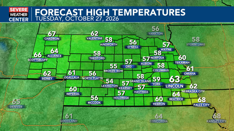 Temperatures moderate Tuesday with low-end rain chances until late in ...