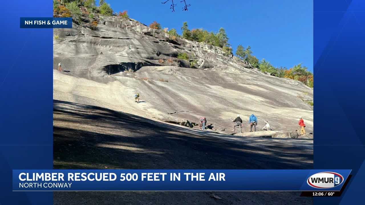 Climber rescued from cliff 500 feet off the ground
