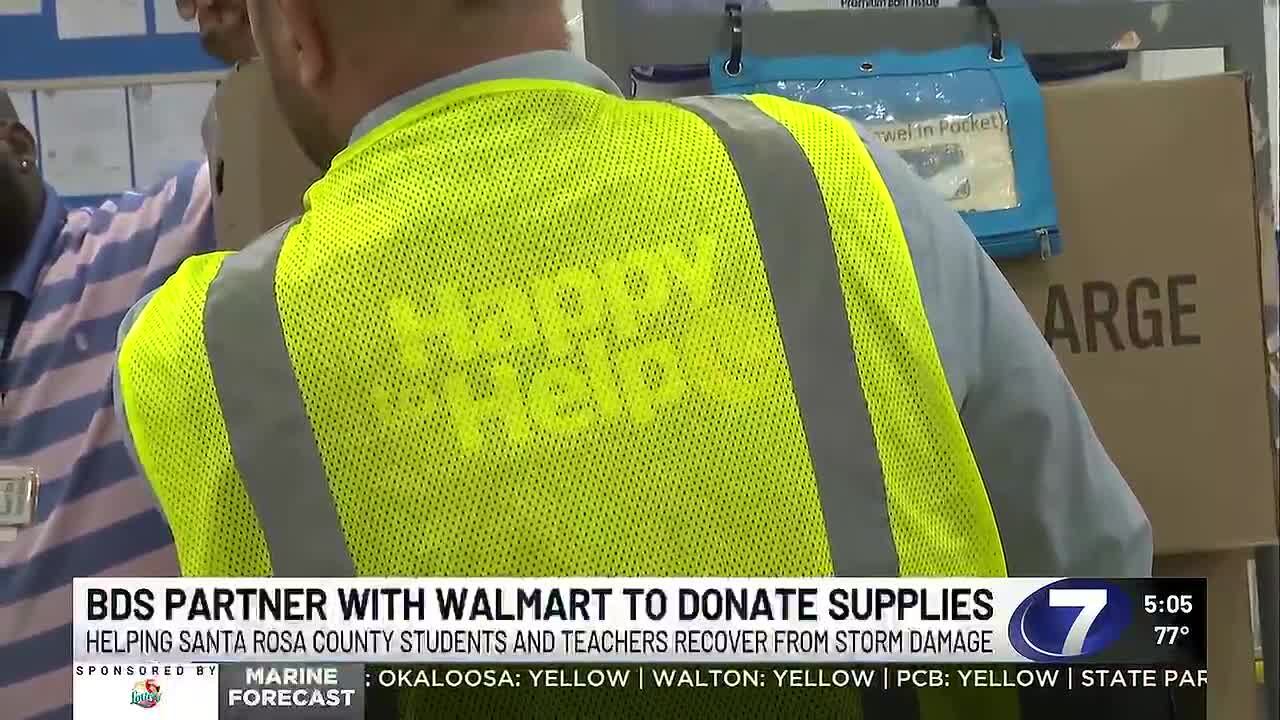 Bay District Schools and Walmart donate supplies to help Santa Rosa ...