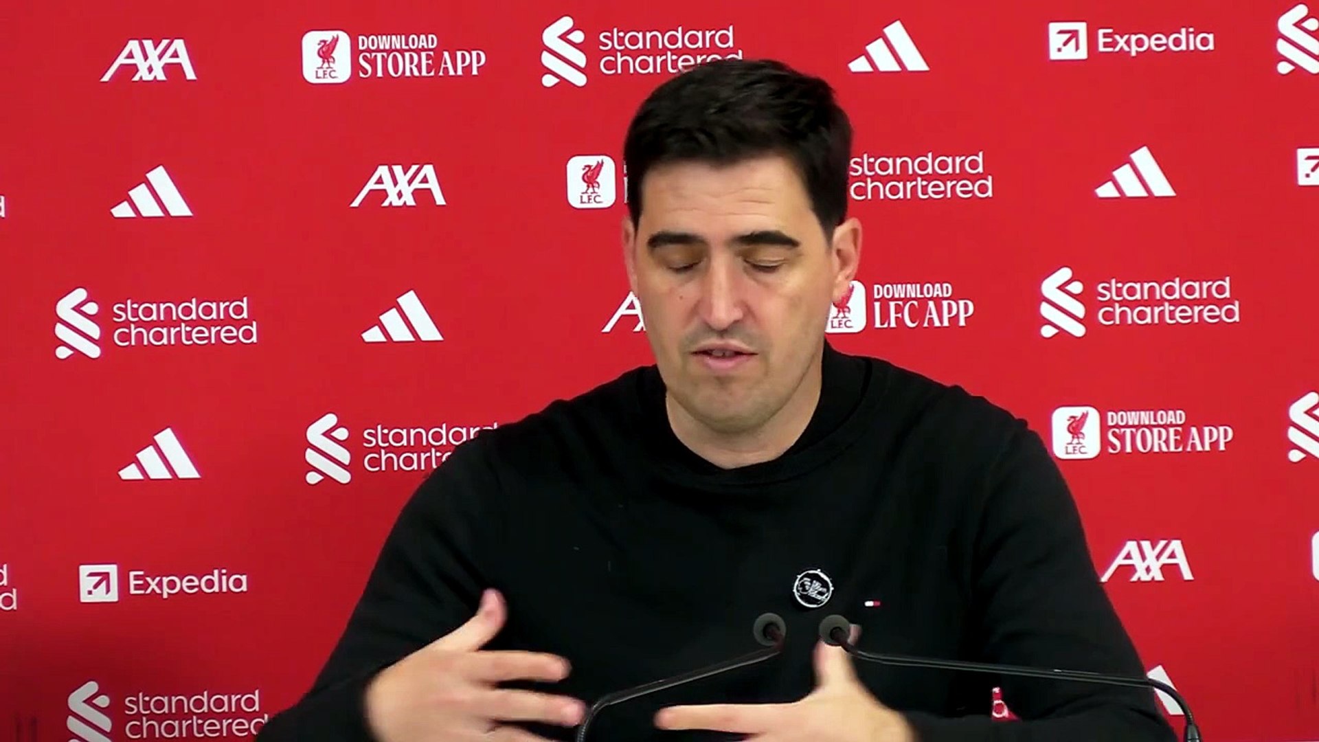Andoni Iraola very happy with first league win at Anfield as Liverpool boss