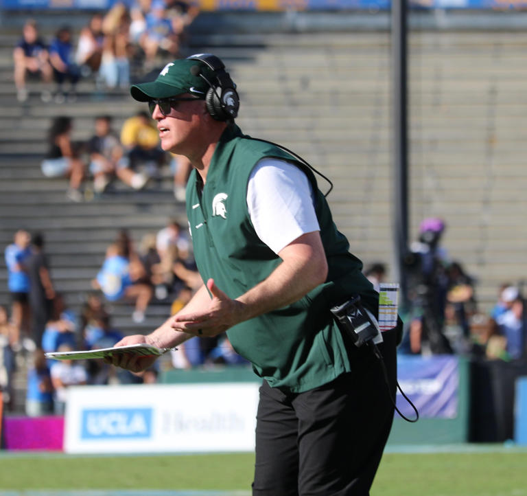 MSU vs UCLA sideline perspective