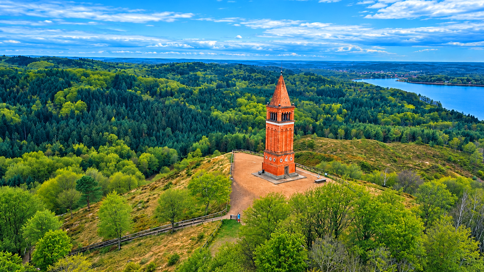 What is this mysterious tower doing among the trees?
