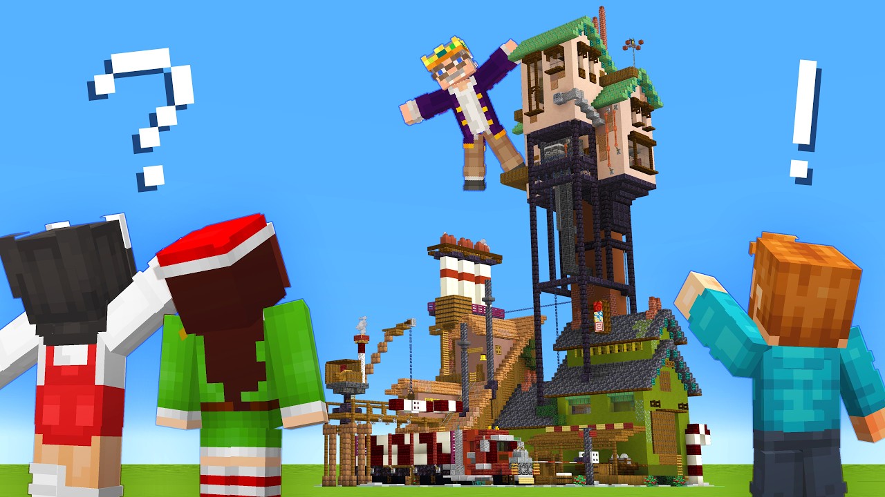 I found the craziest Minecraft build and seek 😱