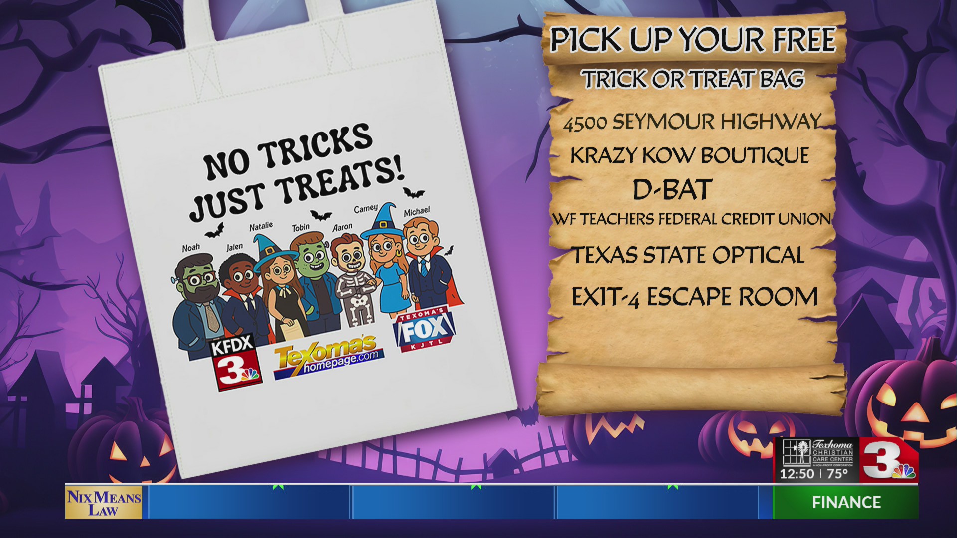 Free trick-or-treat bags available now