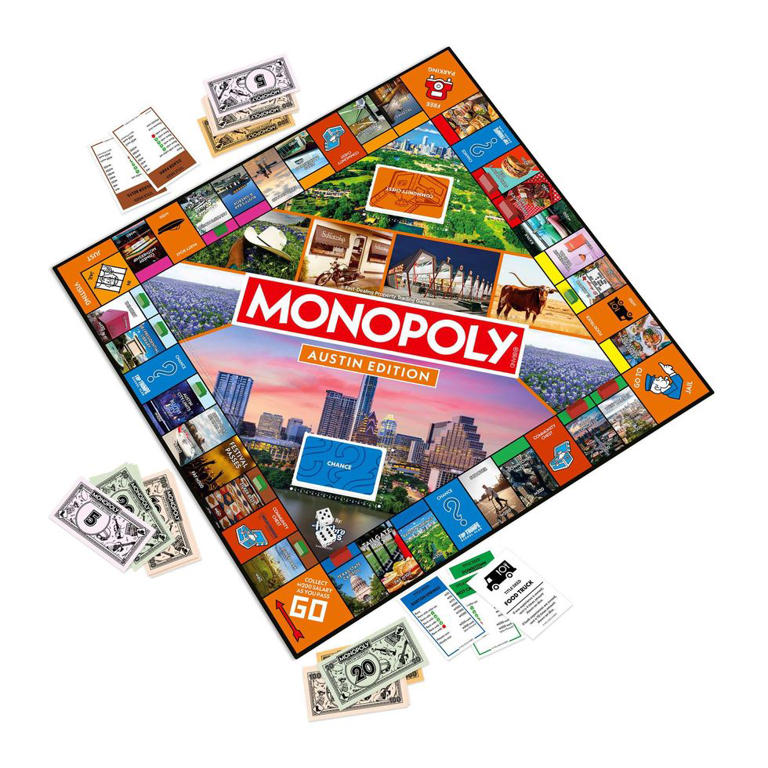 New Austin-themed Monopoly board immortalizes the city's popular places