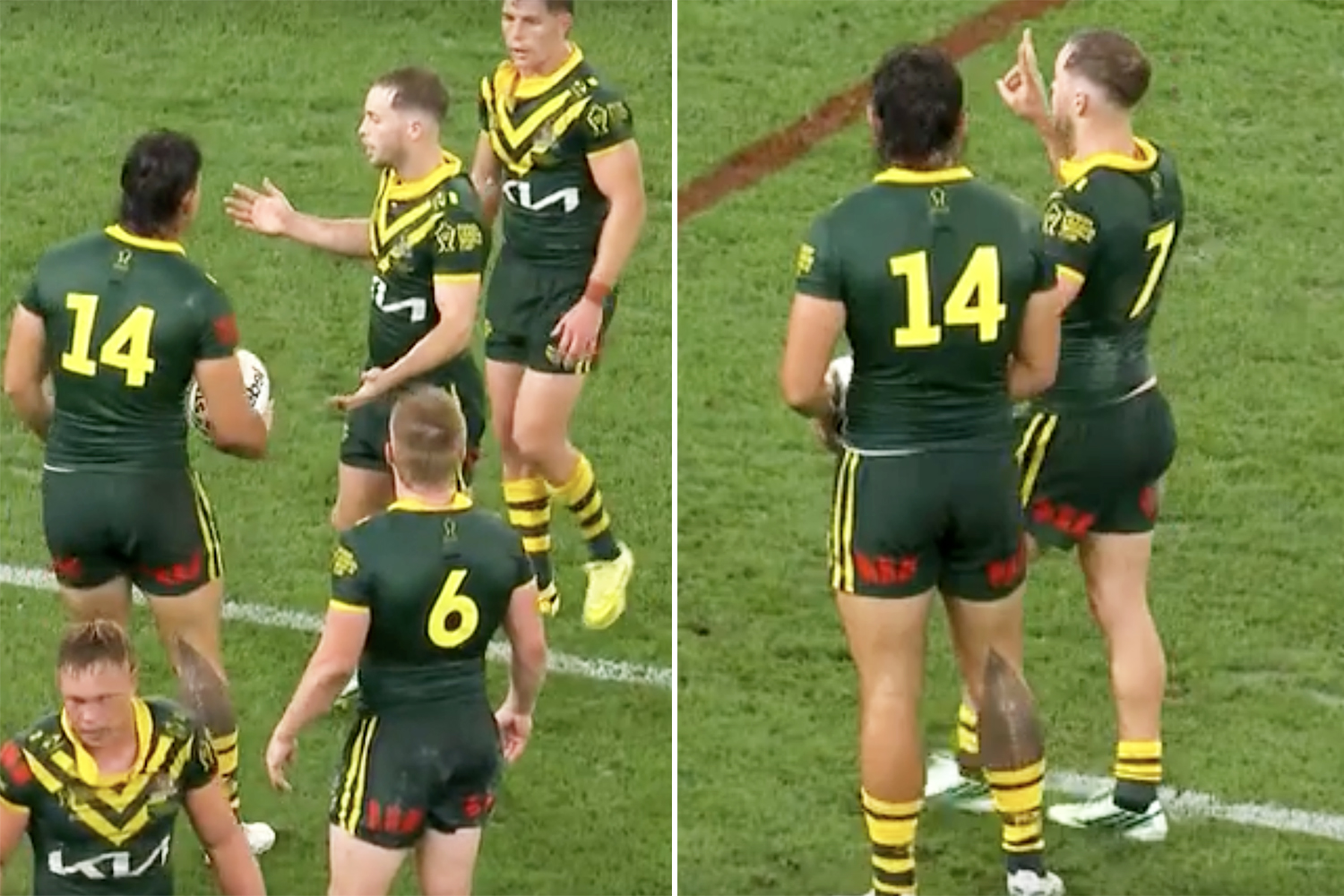 Calls for rule change after Kangaroos caught in illegal act at Rugby ...