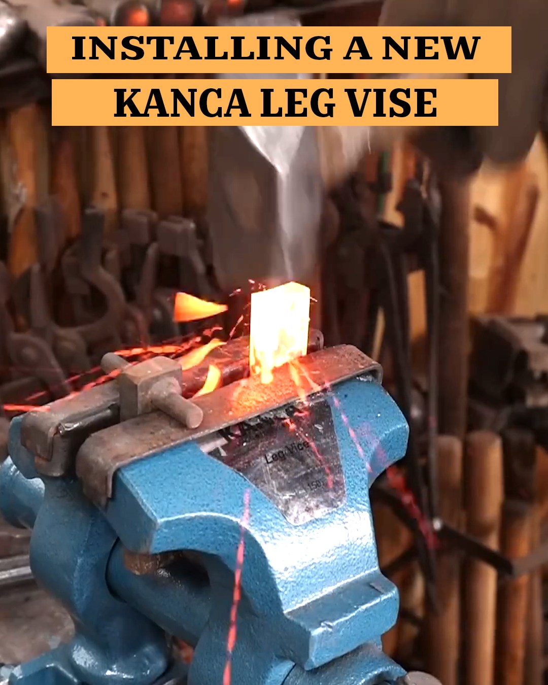 New leg vise setup for the workshop