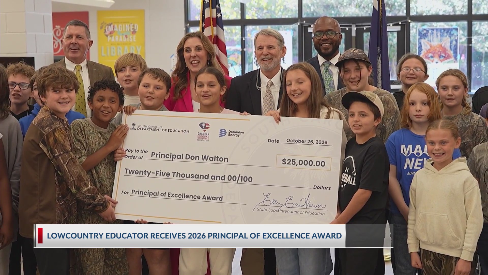 Lowcountry educator receives 2026 Principal of Excellence Award