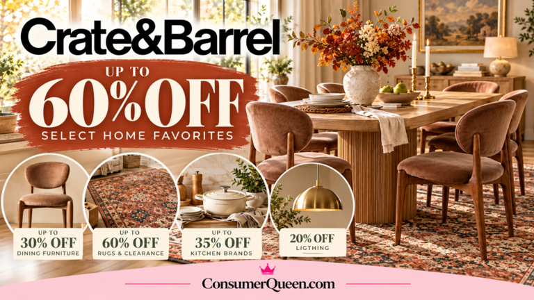 Crate & Barrel sale: Save up to 60% on home favorites!