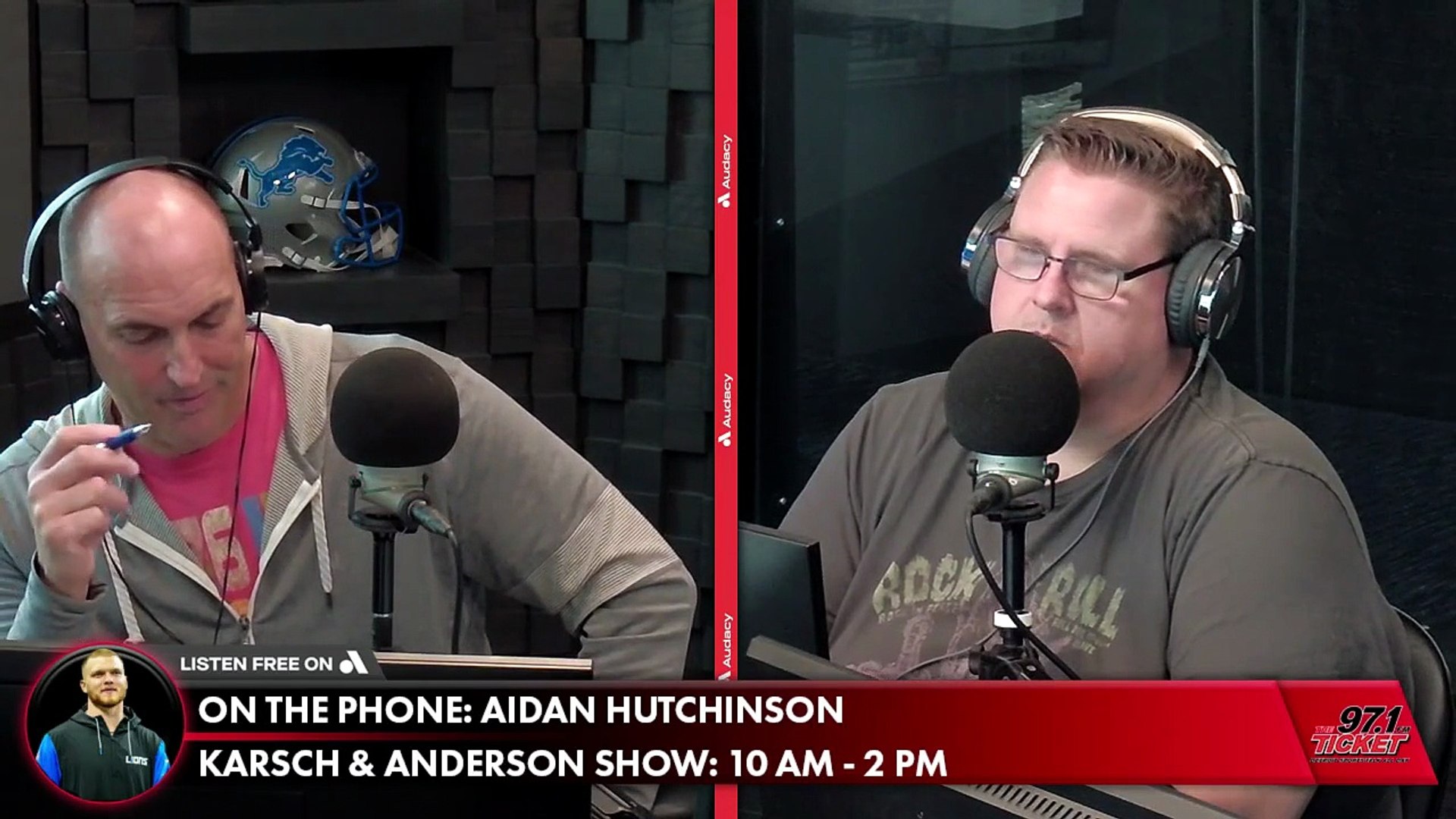 Aidan Hutchinson calls in to talk Lions surging defense | Karsch and ...