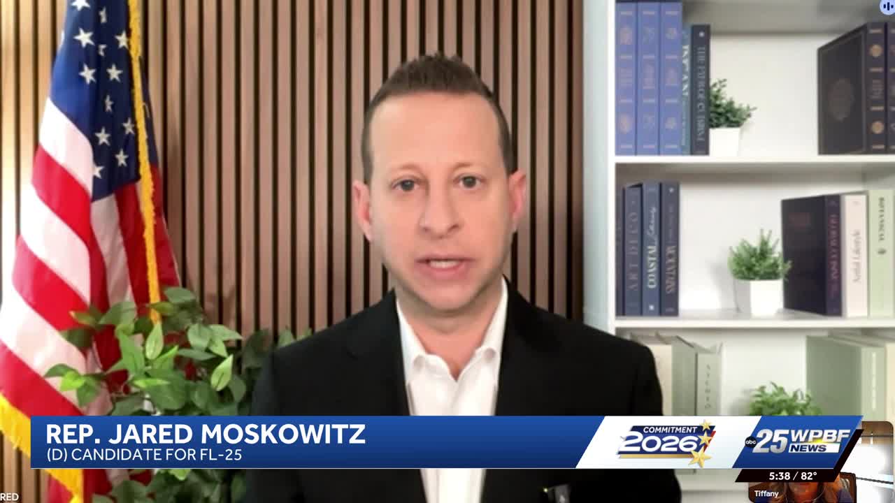 Jared Moskowitz focuses on affordability, immigration, bipartisanship ...