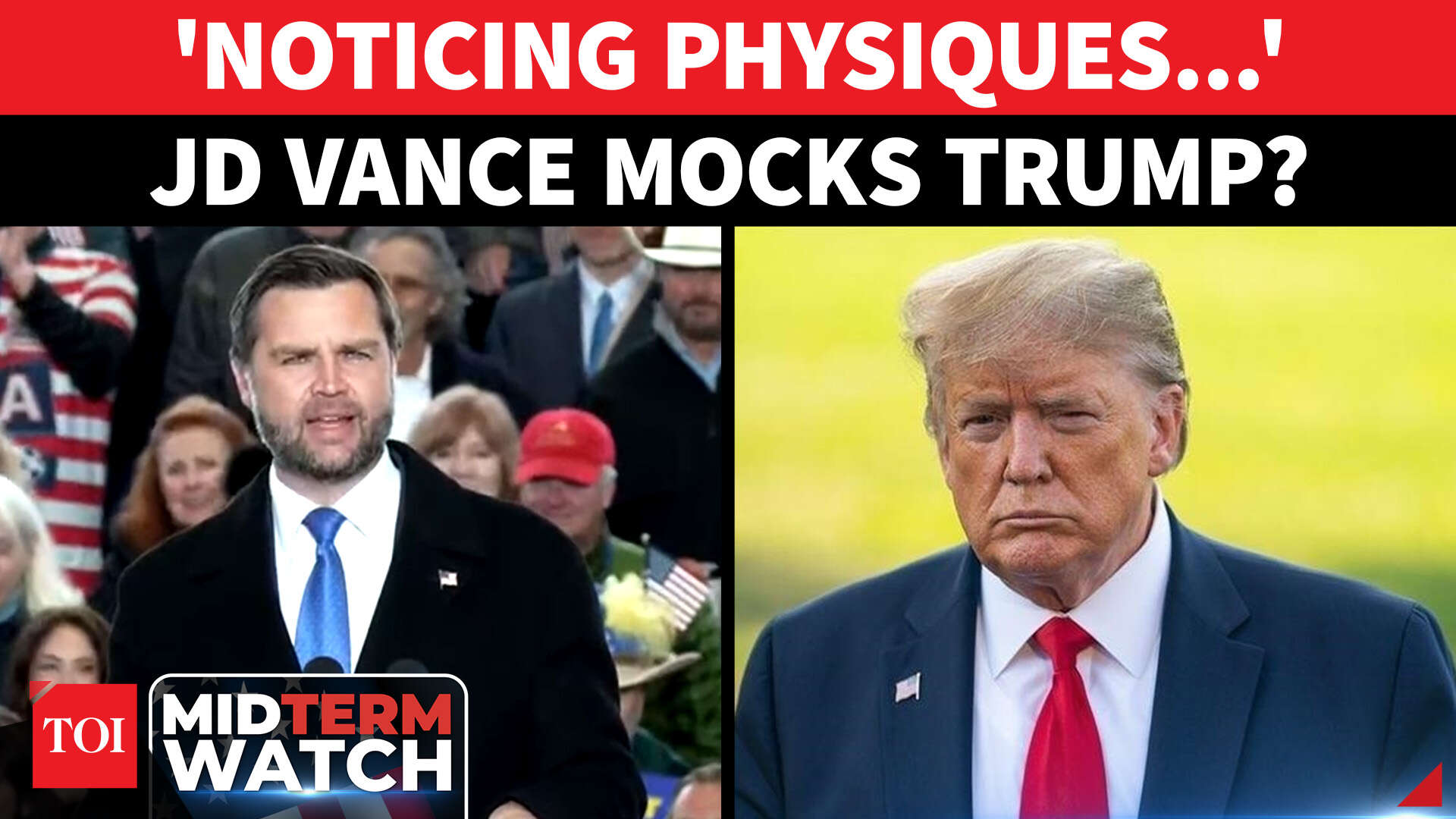 Trump's been noticing physiques... JD Vance jokes about president's ...