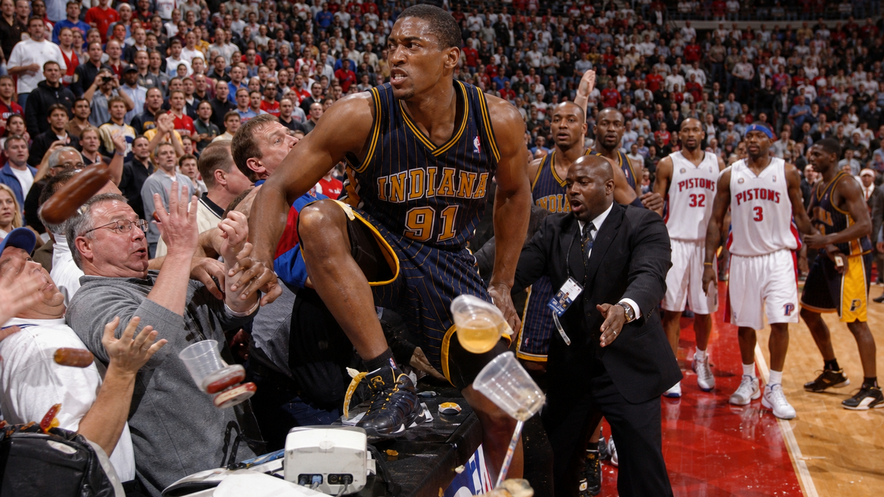 A 2004 brawl derailed the Pacers’ title hopes and forced an NBA crackdown