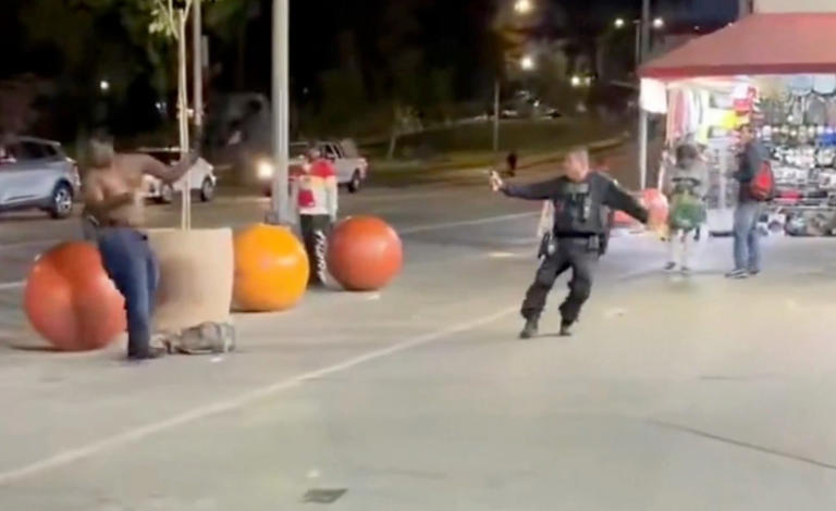 Wild moment Steve Hilton finds himself in the middle of maniac fighting ...